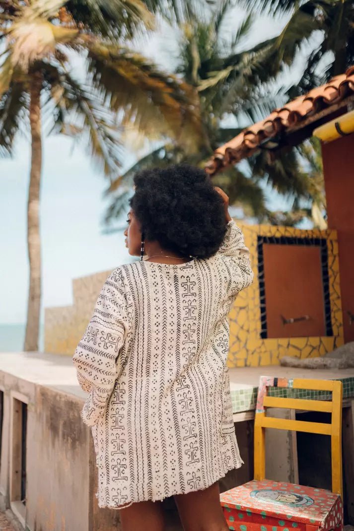 A Little Tenderness Bogolan Cloak (Pre - Order)#african_fabric_ghana#