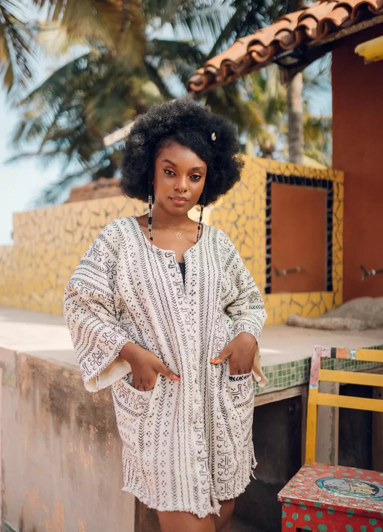 A Little Tenderness Bogolan Cloak (Pre - Order)#african_fabric_ghana#