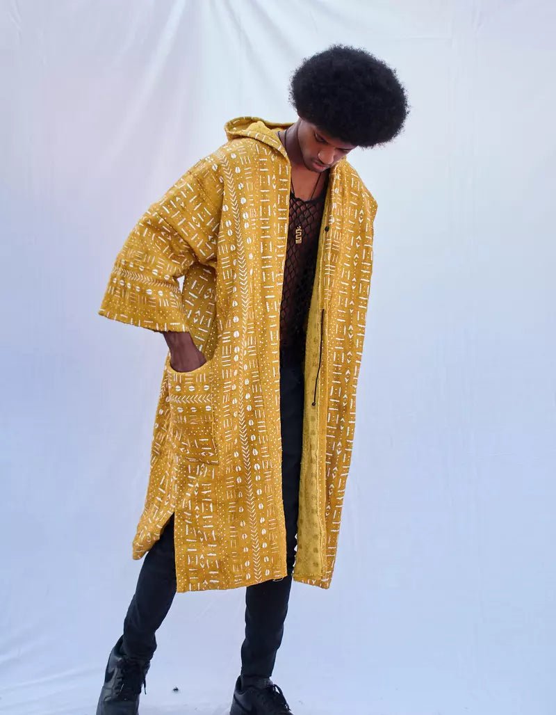 Astrodays Hooded Bogolan Cloak (Pre - Order)#african_fabric_ghana#
