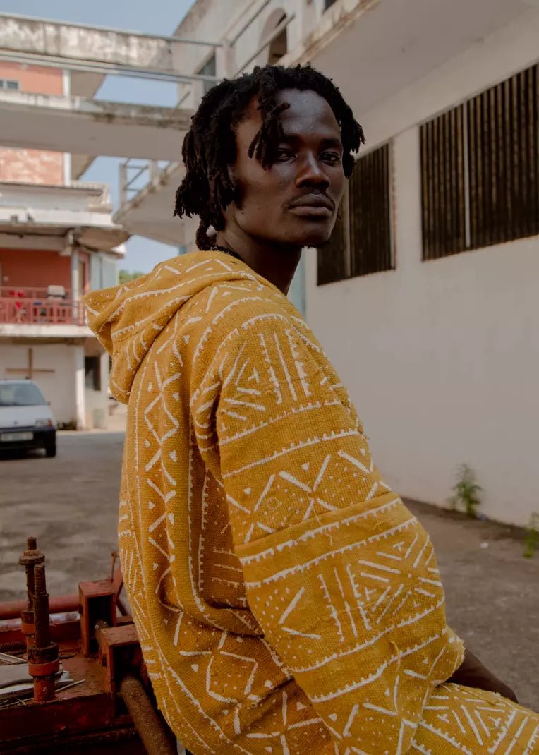 Astrothunder Hooded Bogolan Cloak (Pre - Order)#african_fabric_ghana#