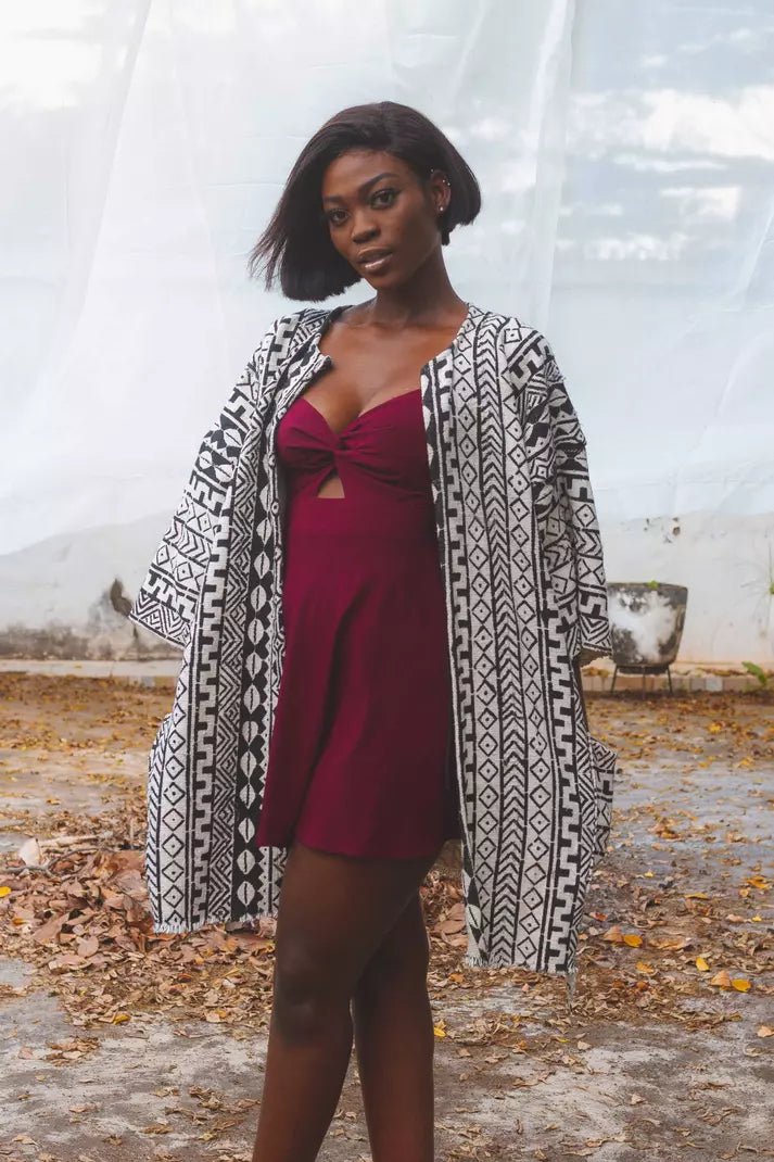 Bird Hill Bogolan Cloak#african_fabric_ghana#