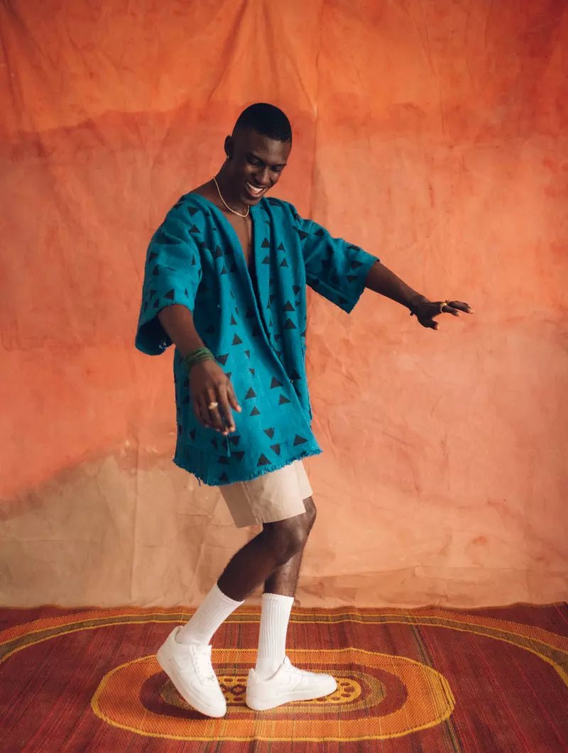 Circles Bogolan Cloak#african_fabric_ghana#