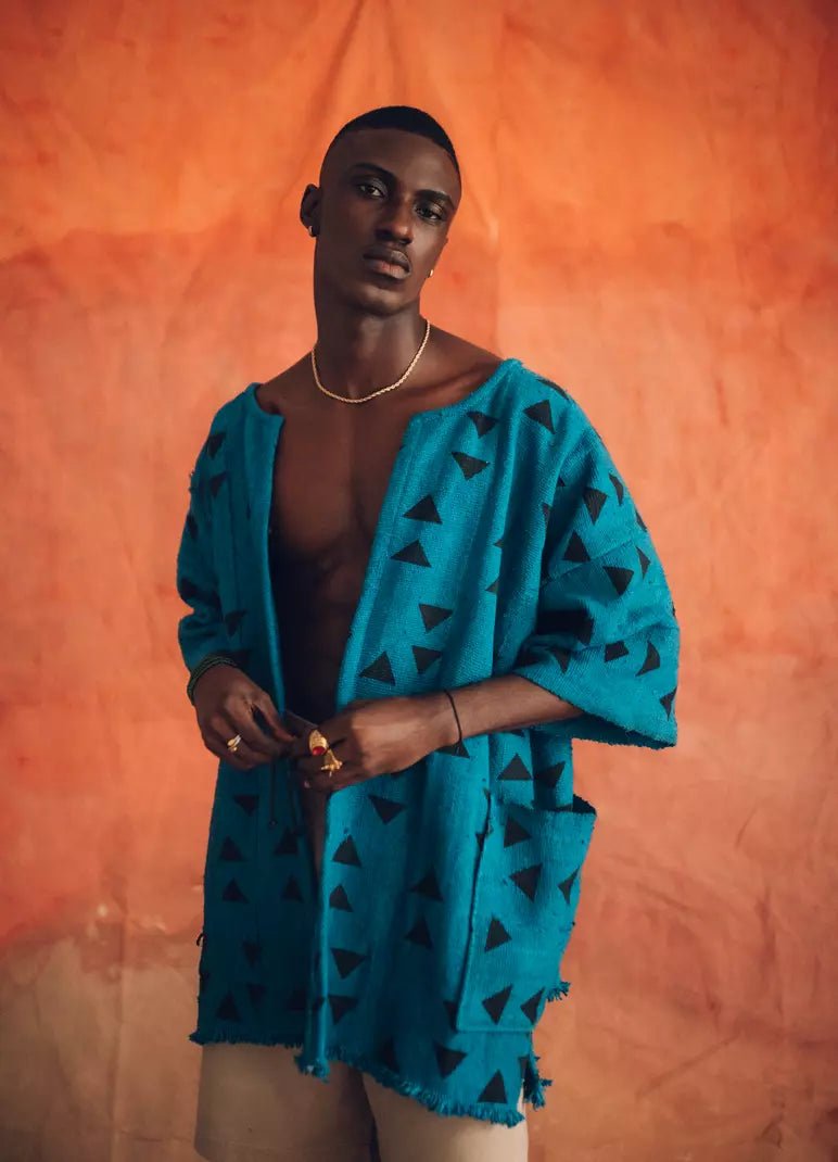 Circles Bogolan Cloak#african_fabric_ghana#