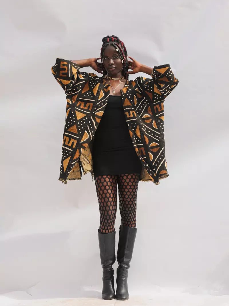 Cut Me Bogolan Cloak#african_fabric_ghana#