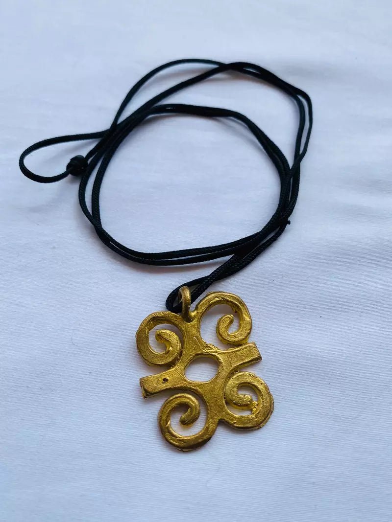 Dwennimmen Brass Necklace (Pre - Order)#african_fabric_ghana#