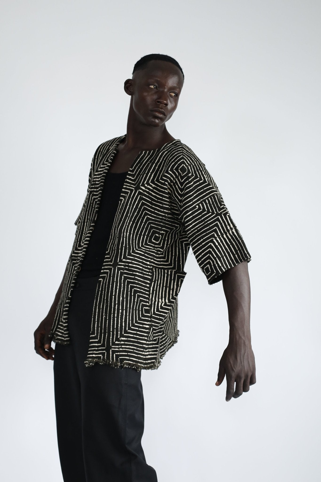 Frequency Bogolan Cloak#african_fabric_ghana#