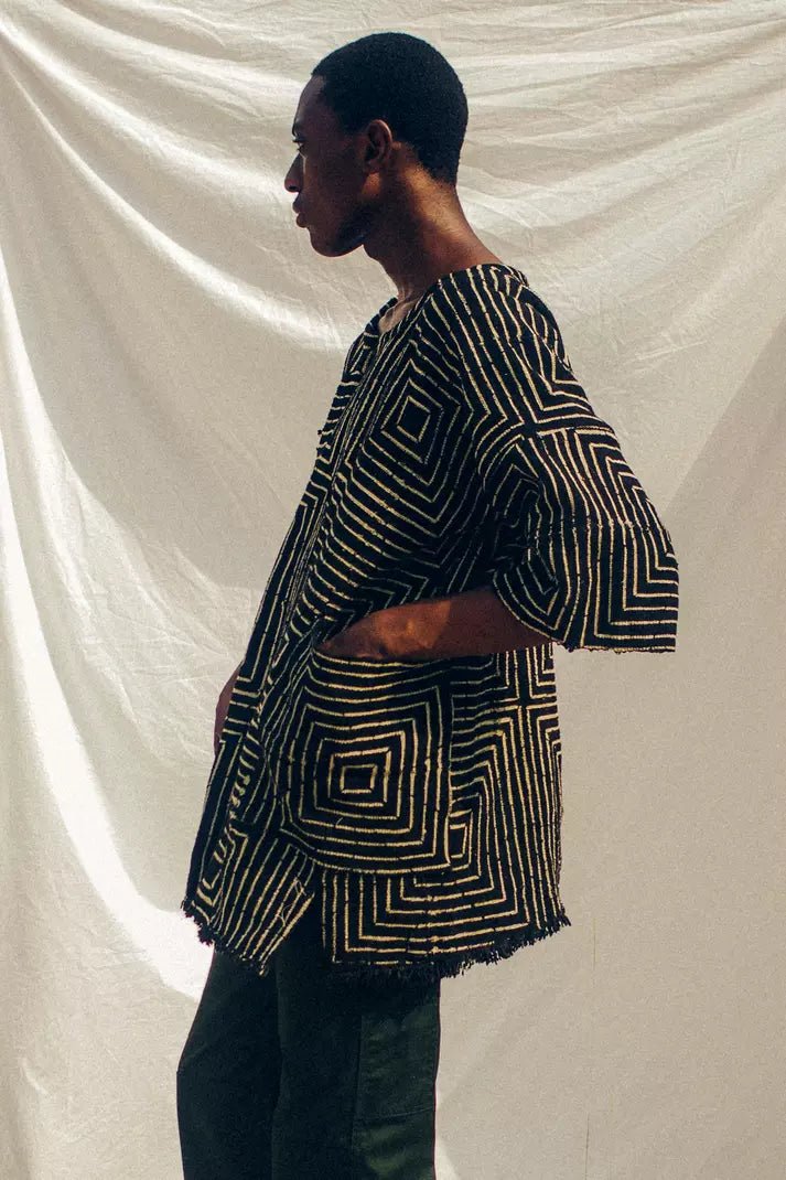 Frequency Bogolan Cloak#african_fabric_ghana#
