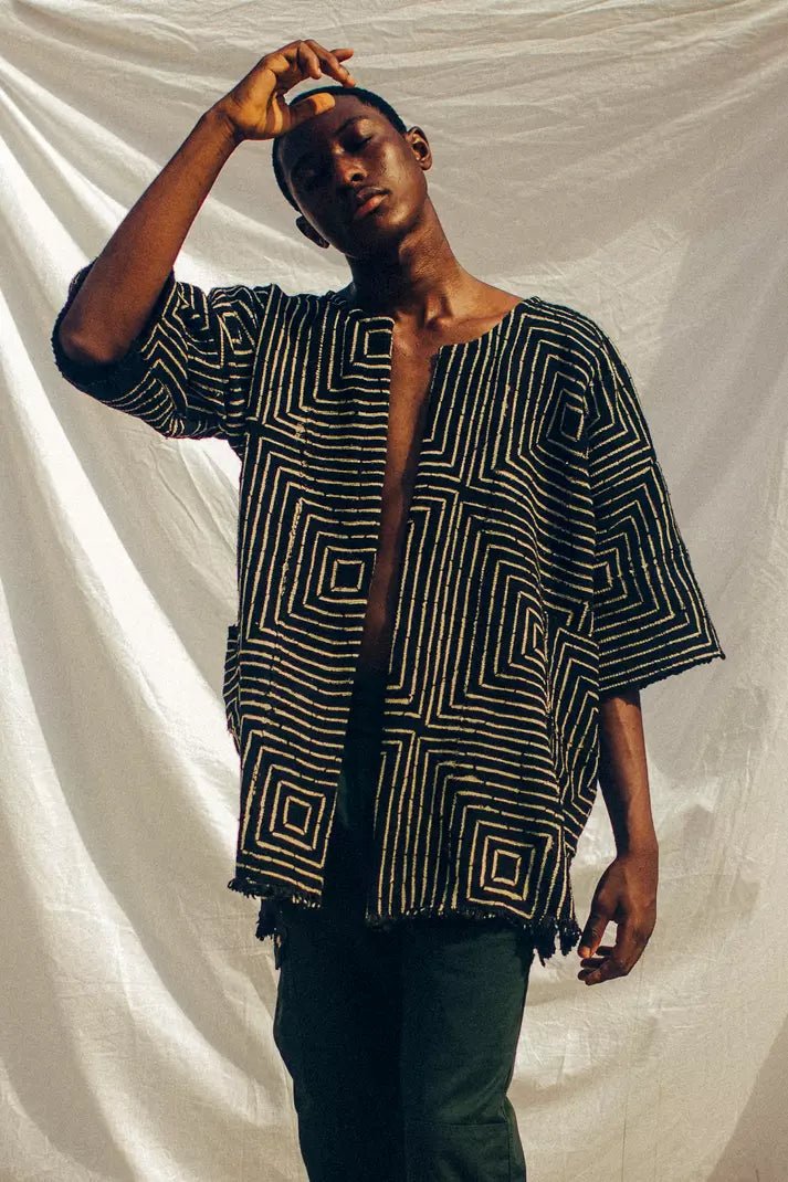 Frequency Bogolan Cloak#african_fabric_ghana#