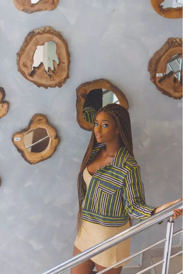 Fugu Crop Jacket - Trip#african_fabric_ghana#