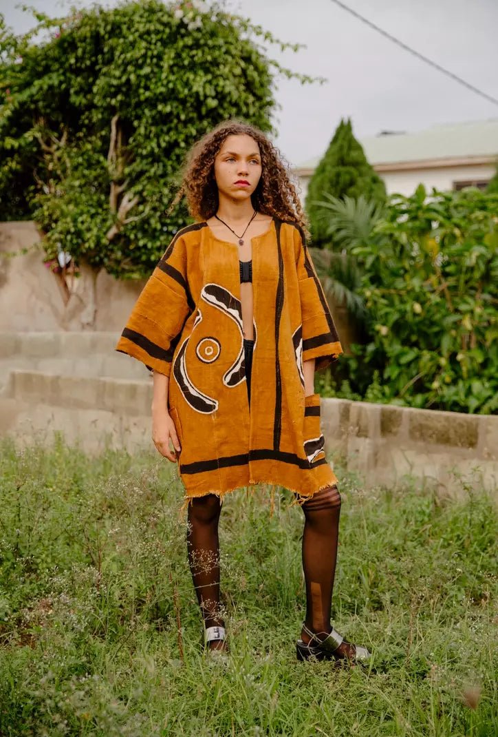 Goldie Bogolan Cloak (Pre - Order)#african_fabric_ghana#