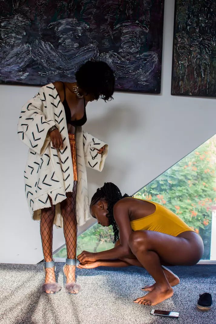 Ivy Bogolan Cloak#african_fabric_ghana#