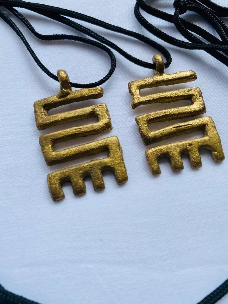 Nkyinkim Brass Necklace (Pre - Order)#african_fabric_ghana#