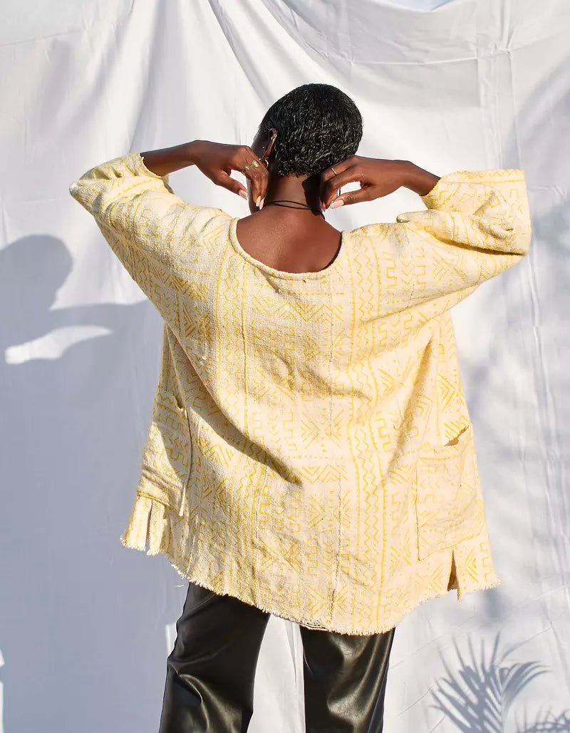 Pineapple Bogolan Cloak (Pre - Order)#african_fabric_ghana#
