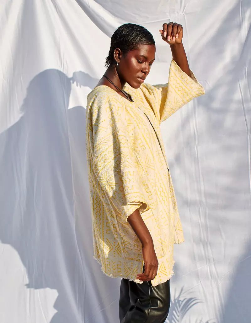 Pineapple Bogolan Cloak (Pre - Order)#african_fabric_ghana#