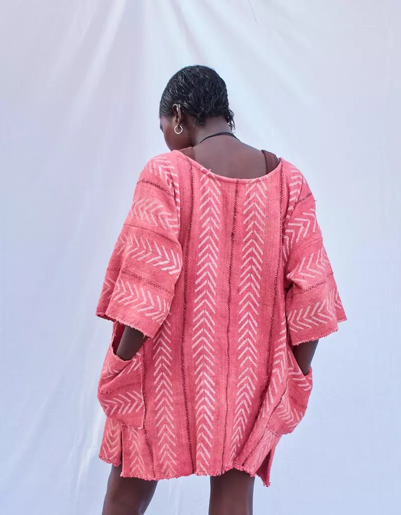 Rose Golden Bogolan Cloak (Pre - Order)#african_fabric_ghana#