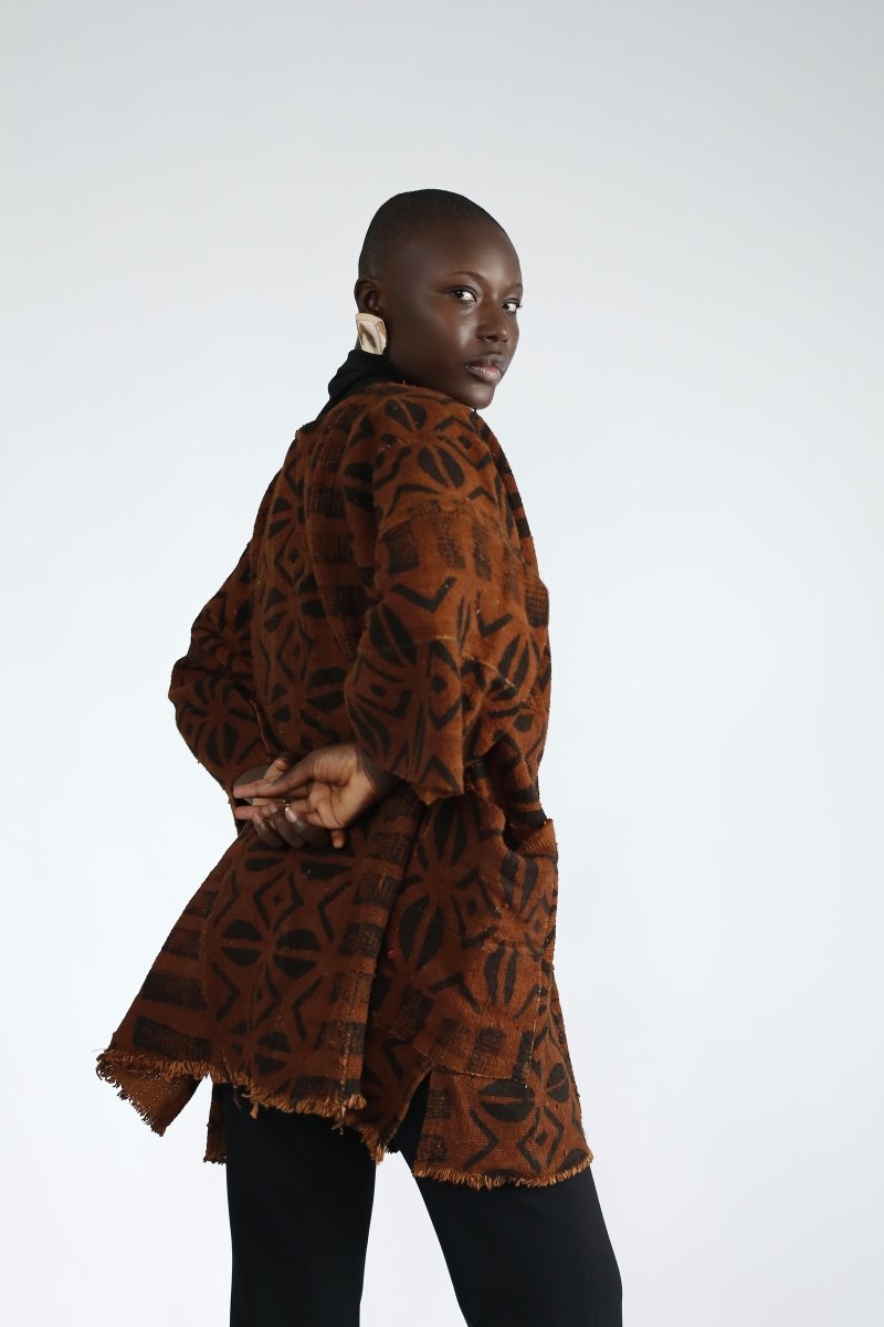 Sankofa Bogolan Cloak#african_fabric_ghana#