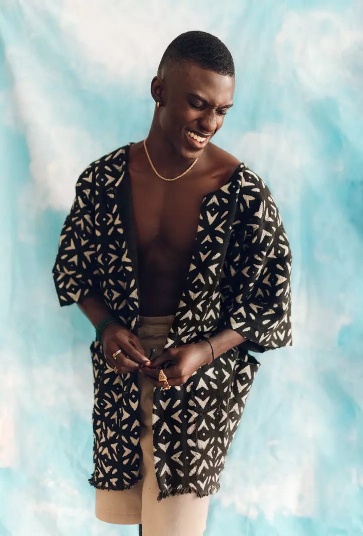 Signs Bogolan Cloak#african_fabric_ghana#