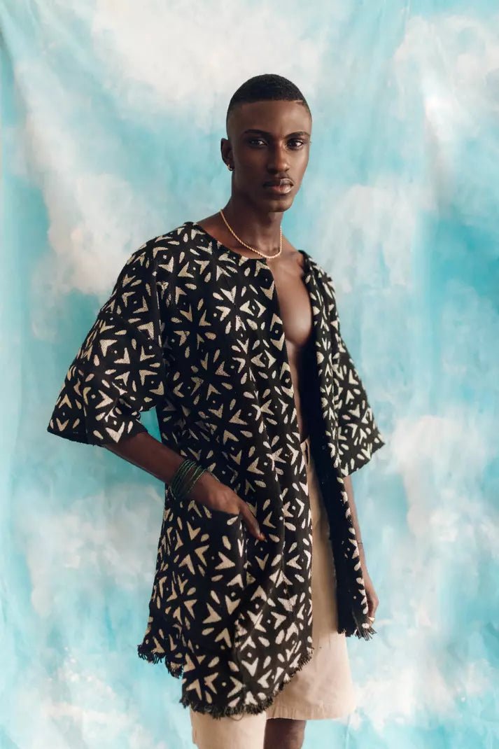 Signs Bogolan Cloak#african_fabric_ghana#