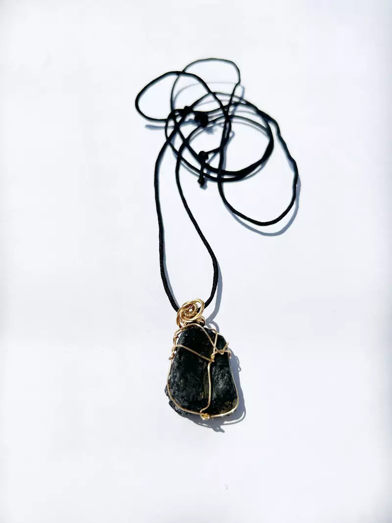 Black Tourmaline Crystal Necklaces