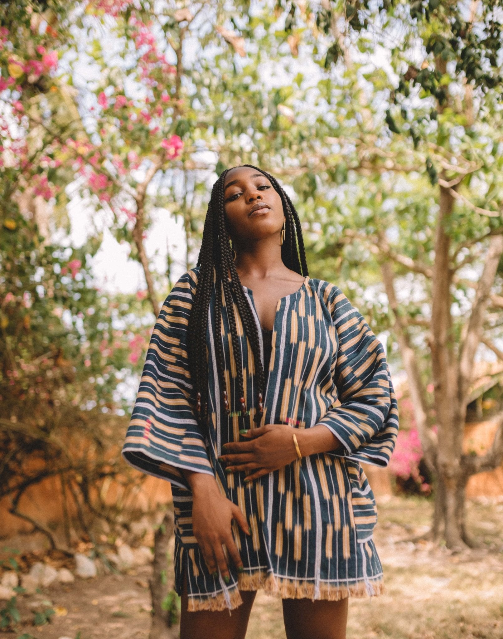 Tiger's Eye Baule Cloak#african_fabric_ghana#