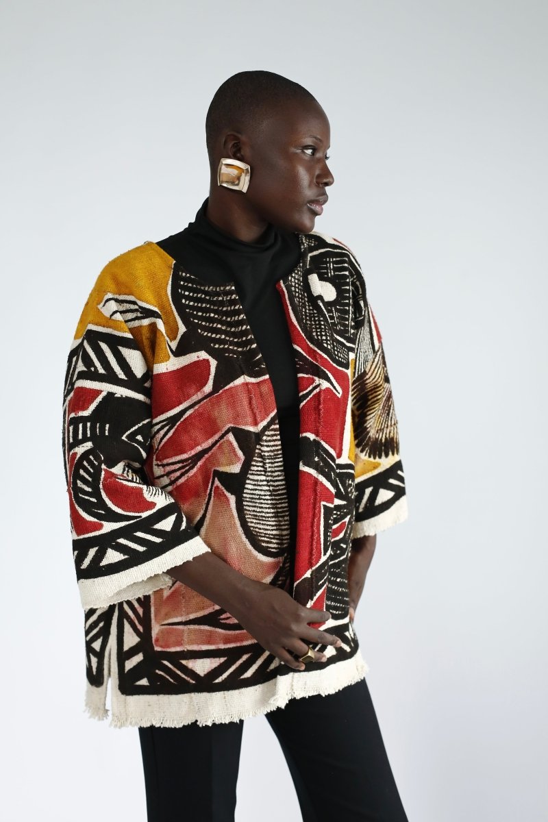 Zulu Moon Korhogo Cloak#african_fabric_ghana#