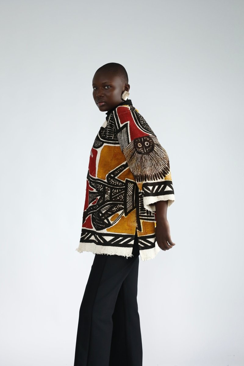 Zulu Moon Korhogo Cloak#african_fabric_ghana#