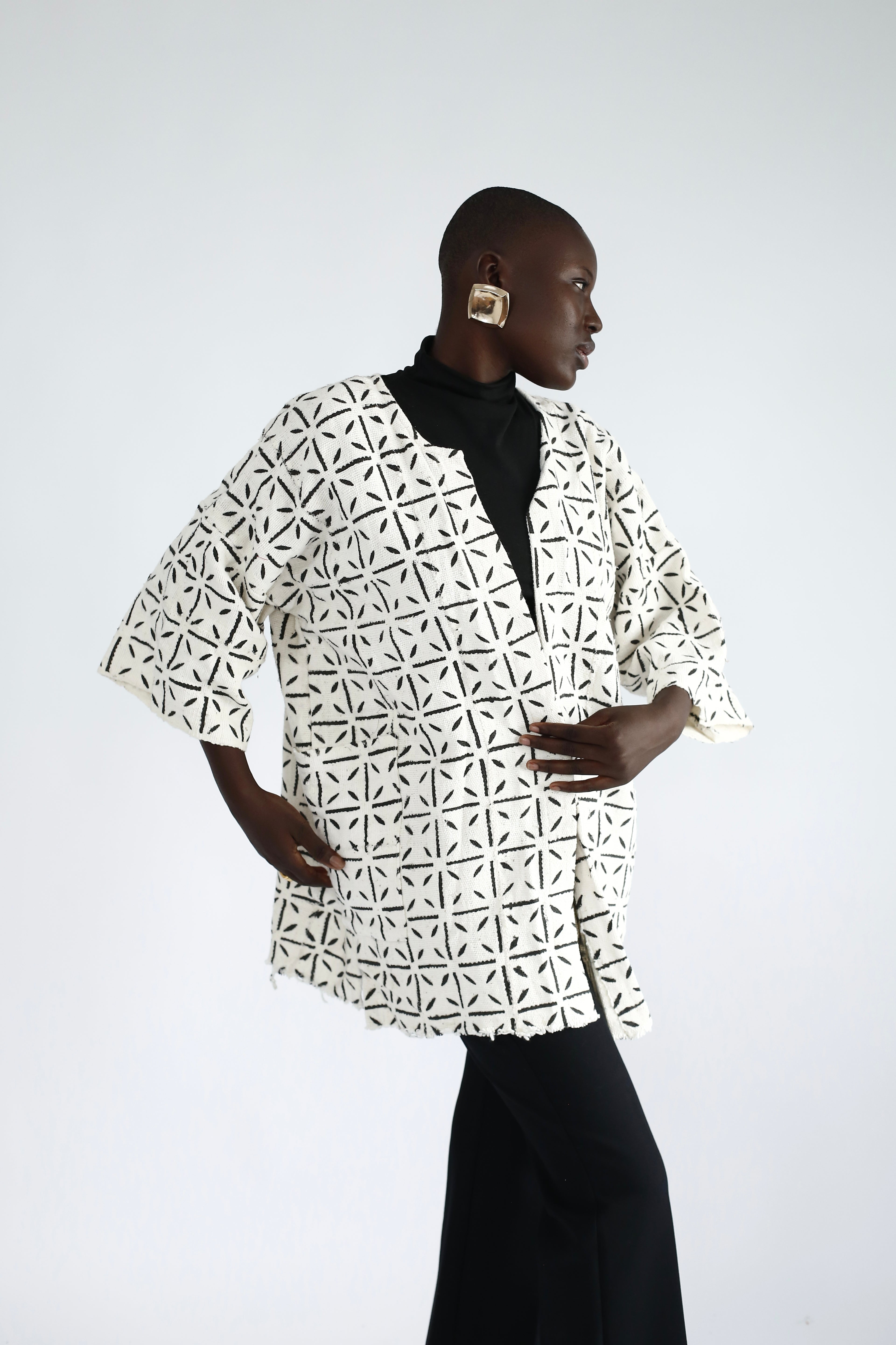 Petals Bogolan Cloak