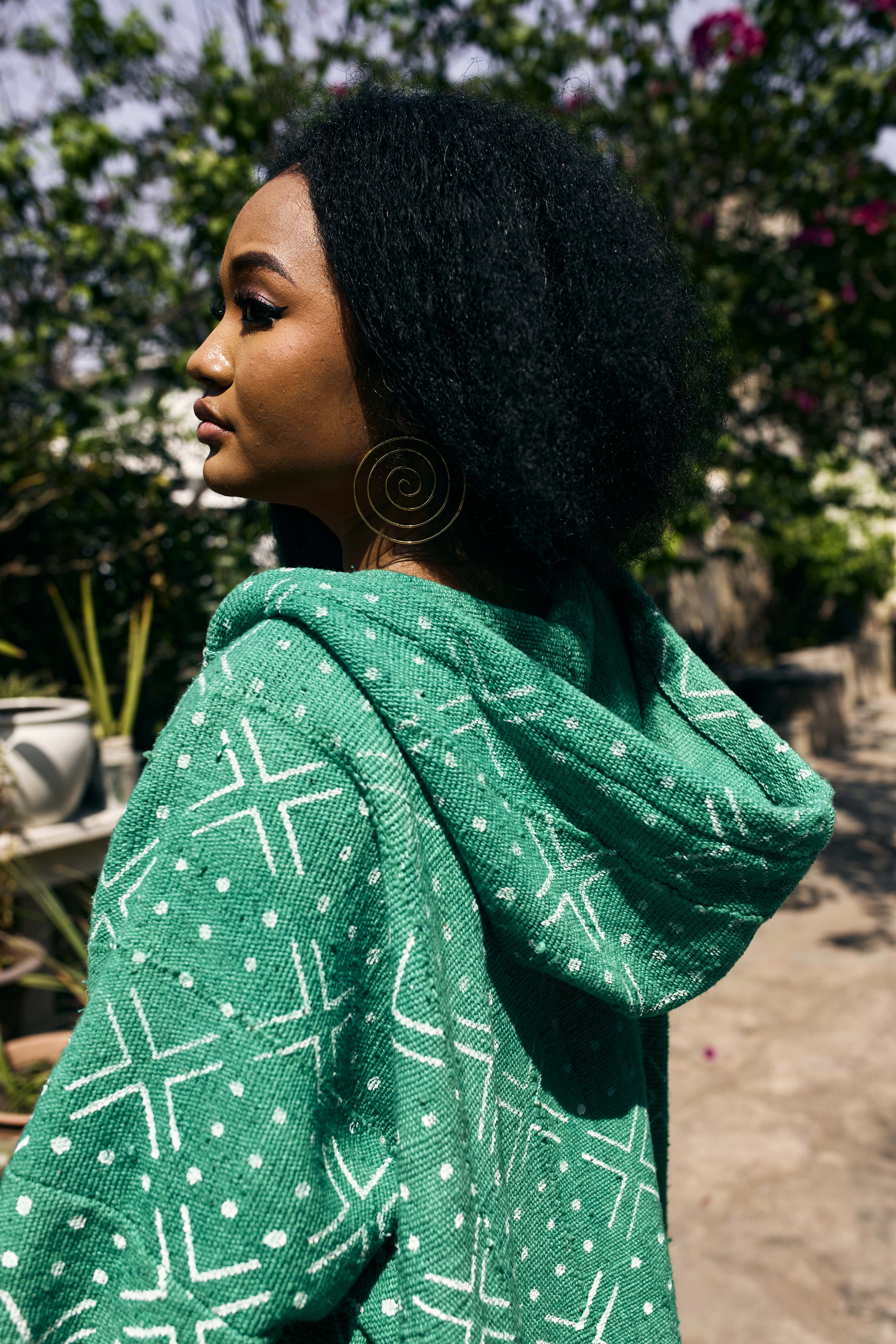 Evergreen Bogolan Cloak