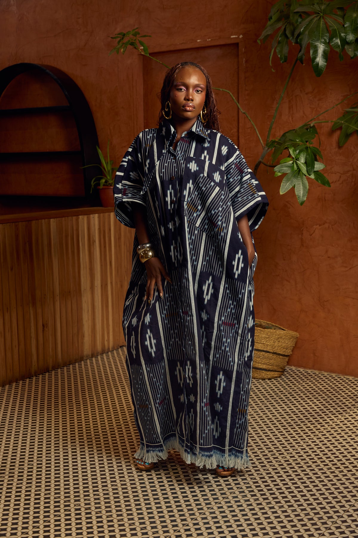Asrokye Baule Shirt Dress - Long