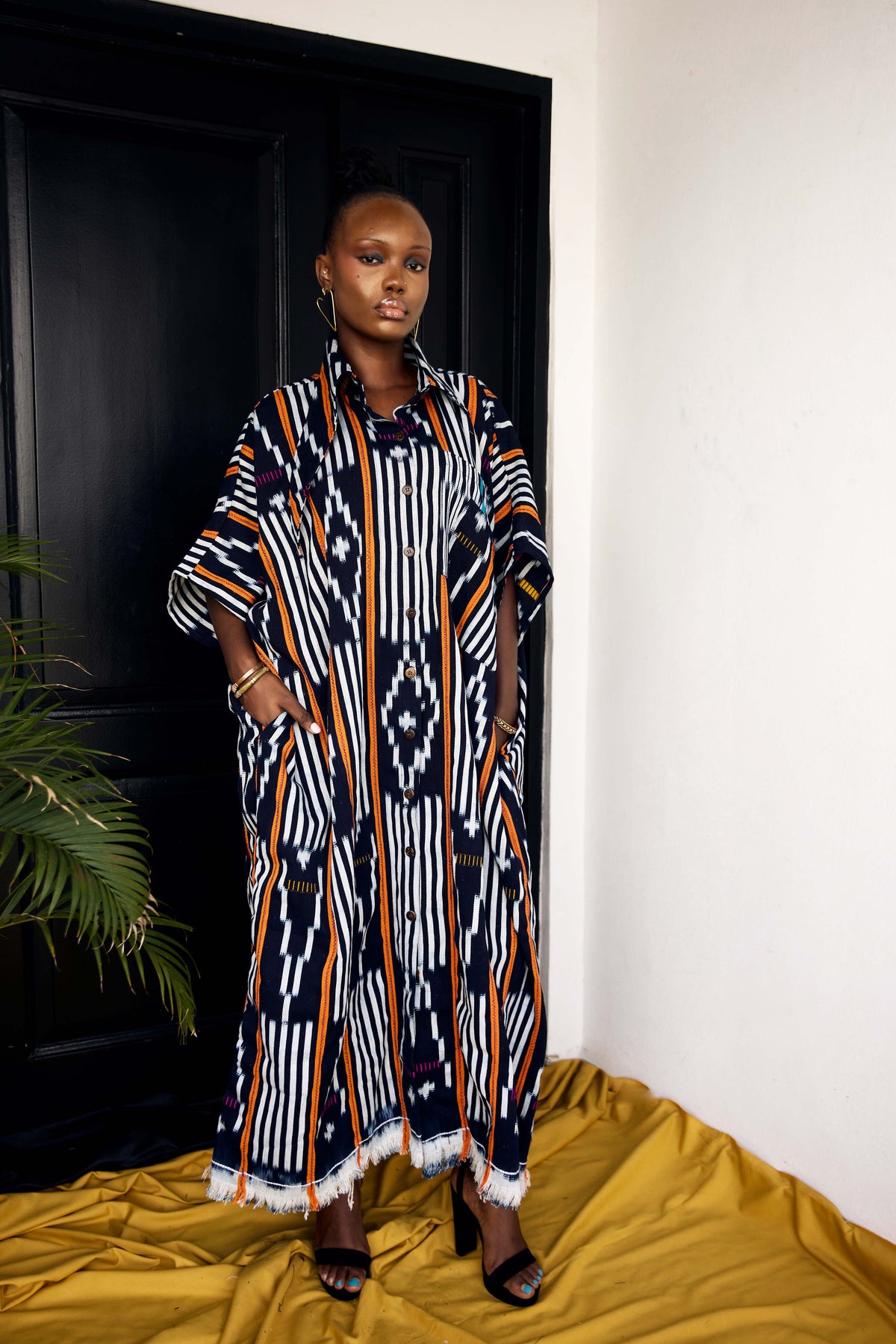 Yayra Baule Shirt Dress - Long