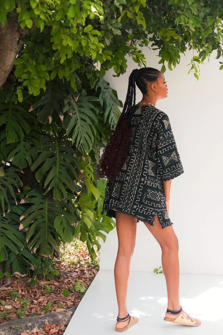 713 Bogolan Cloak (Pre - Order)#african_fabric_ghana#