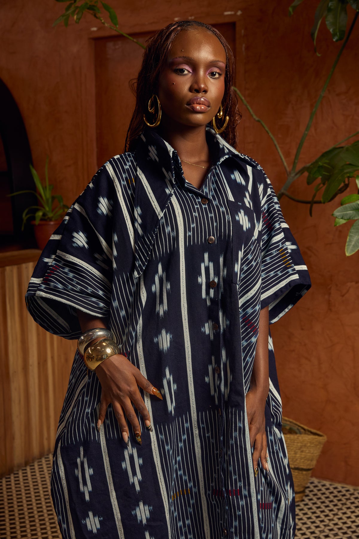 Asrokye Baule Shirt Dress - Long