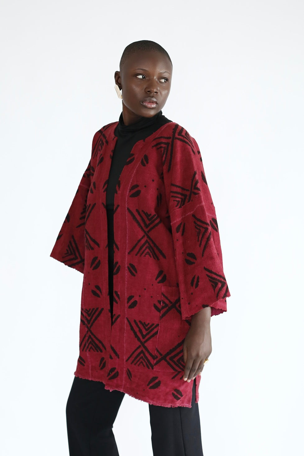 Crimson Vine Bogolan Cloak (Pre-Order)