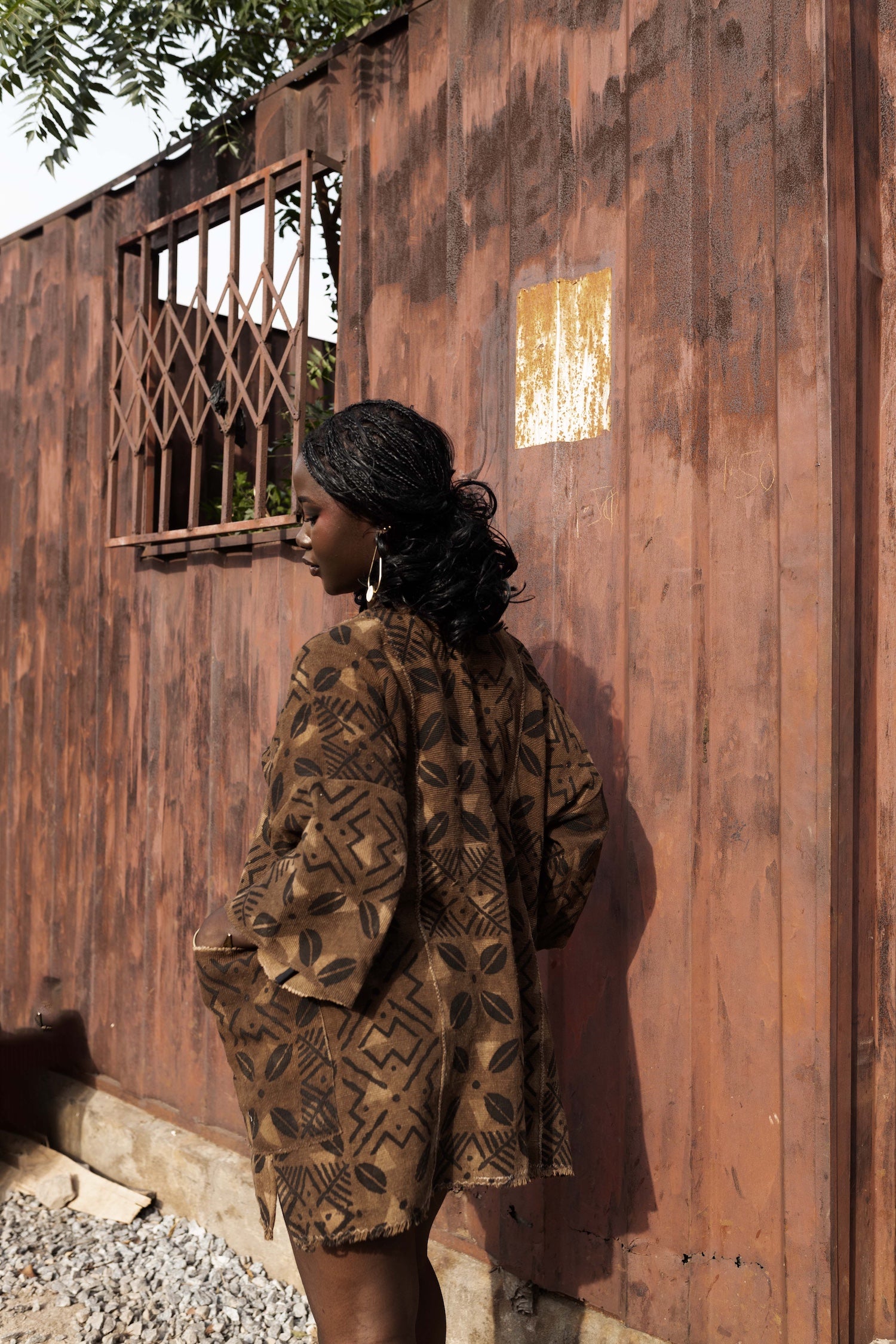 Cocoa Season Bogolan Cloak