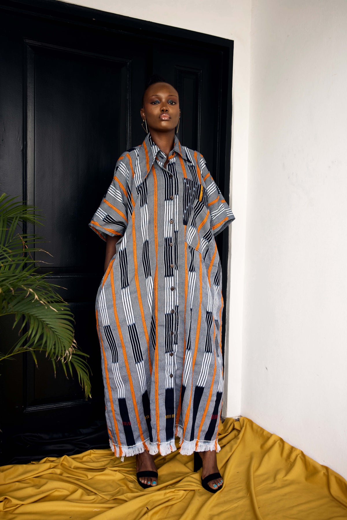 Awo Baule Shirt Dress - Long