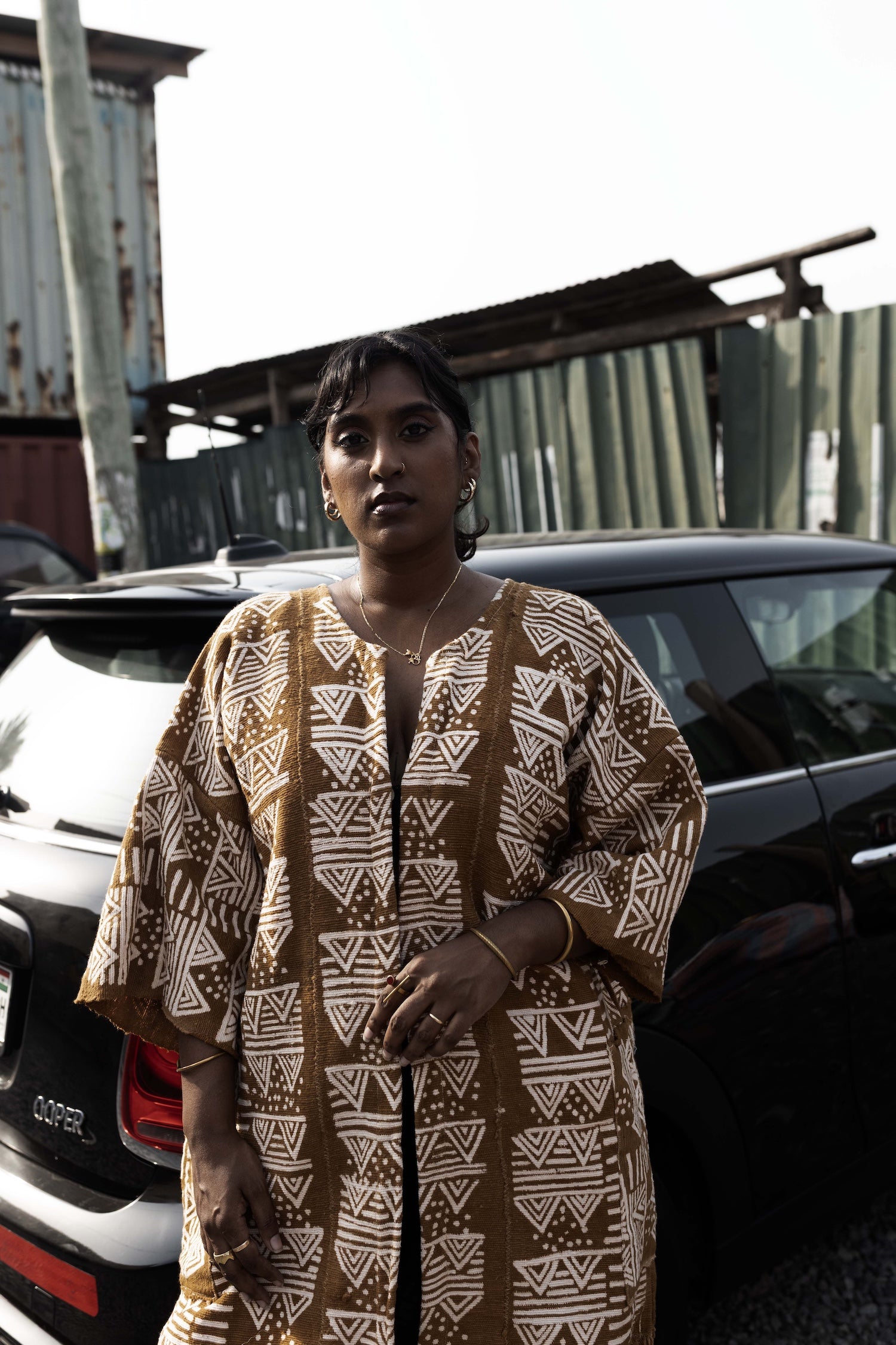 Land of Hills Bogolan Cloak