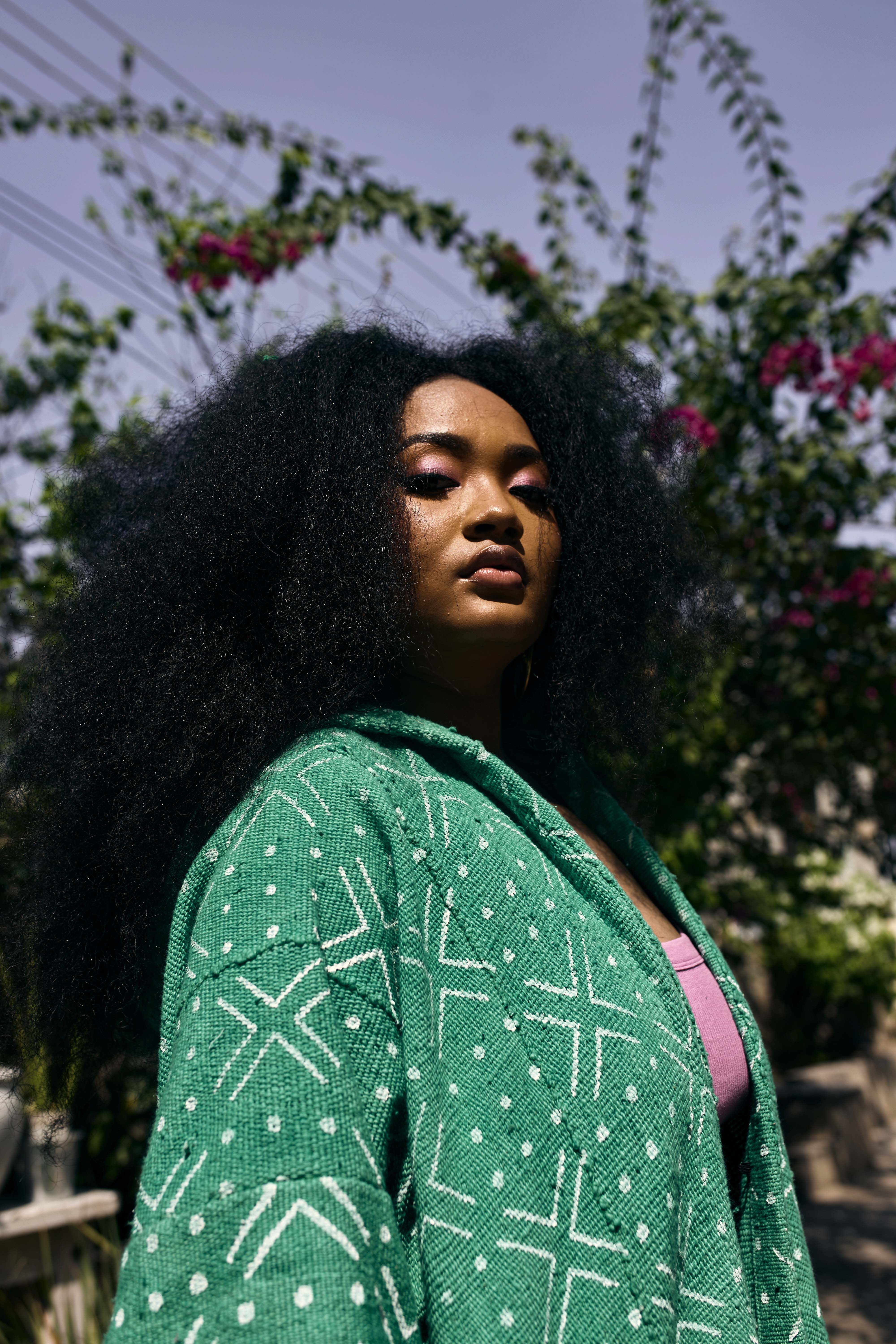 Evergreen Bogolan Cloak