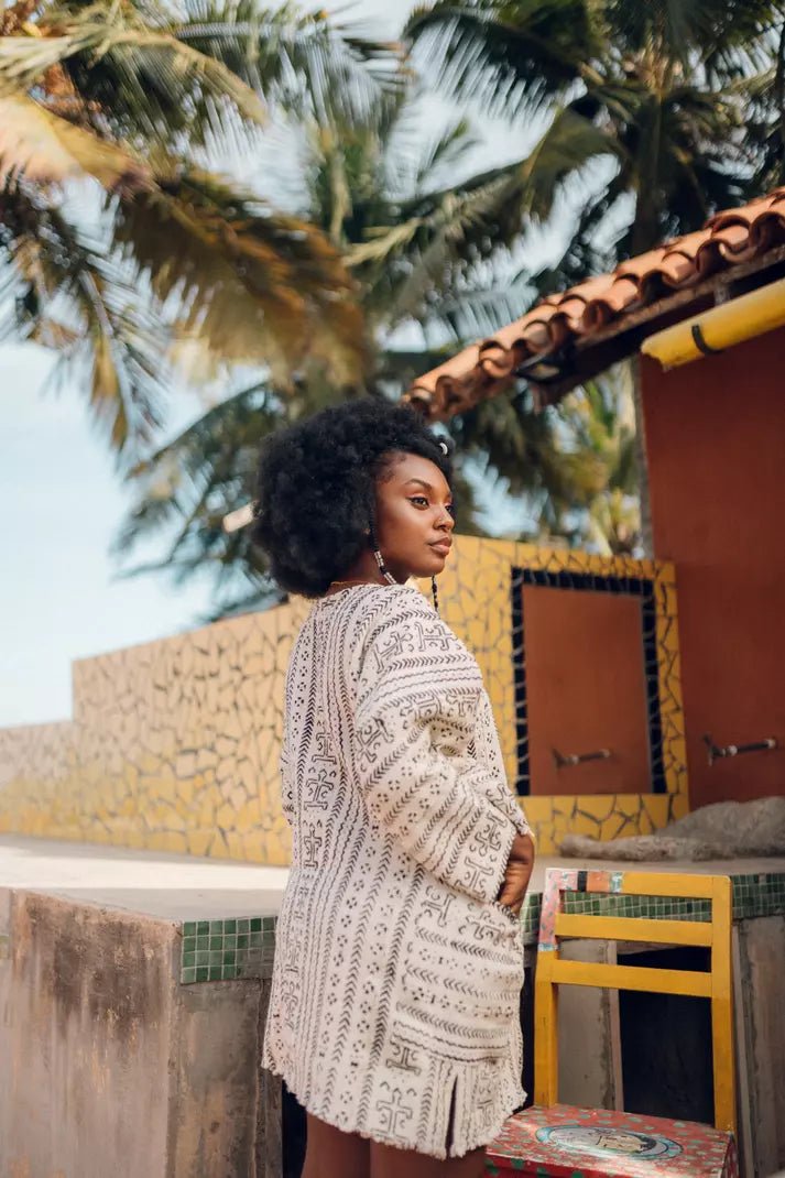 A Little Tenderness Bogolan Cloak (Pre - Order)#african_fabric_ghana#