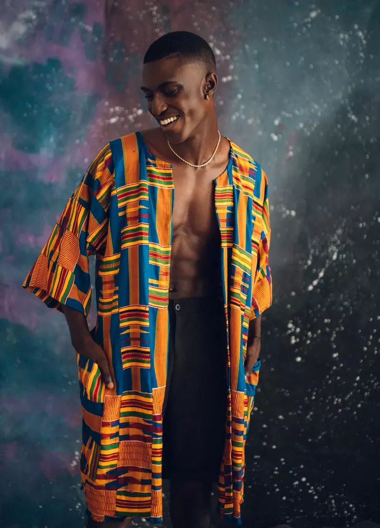 Ahuofɛ Vintage Kente Cloak (Pre - Order)#african_fabric_ghana#
