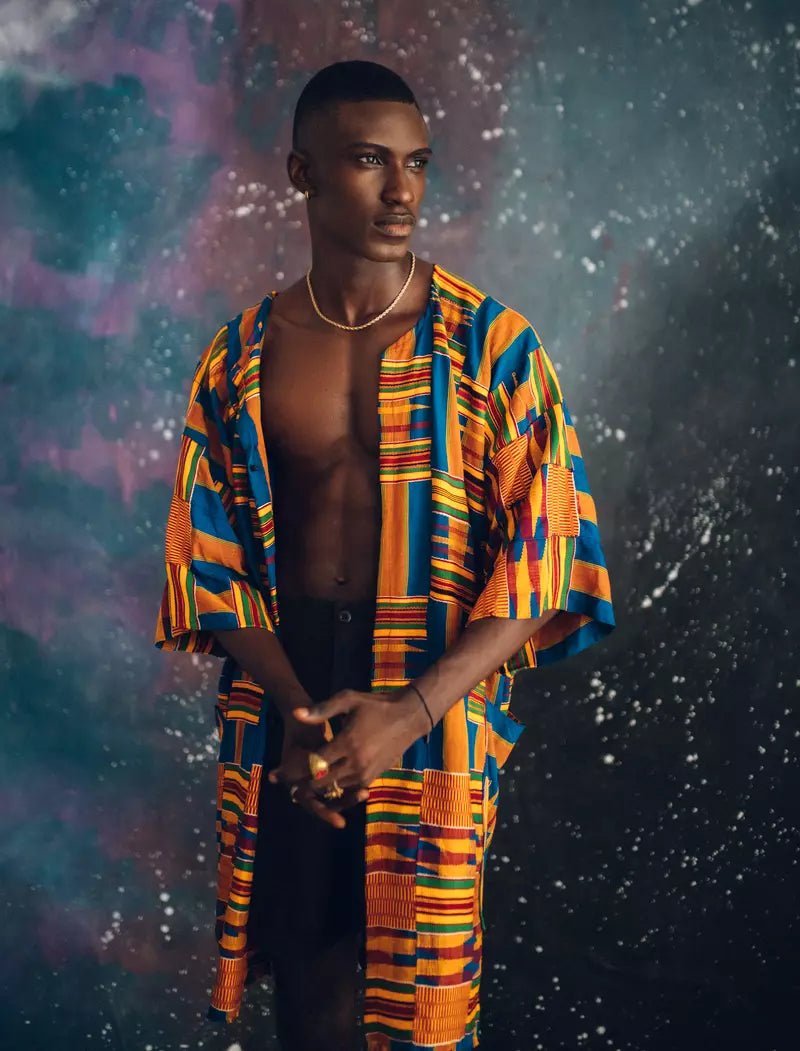 Ahuofɛ Vintage Kente Cloak (Pre - Order)#african_fabric_ghana#