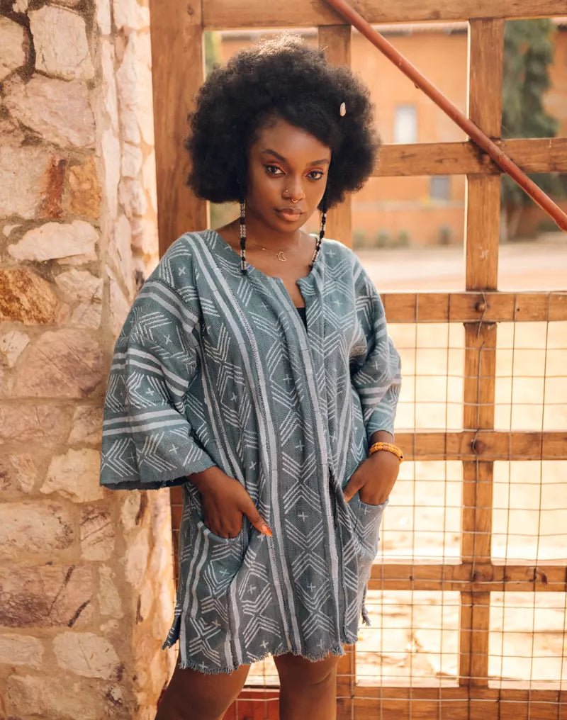 All Weather Bogolan Cloak#african_fabric_ghana#