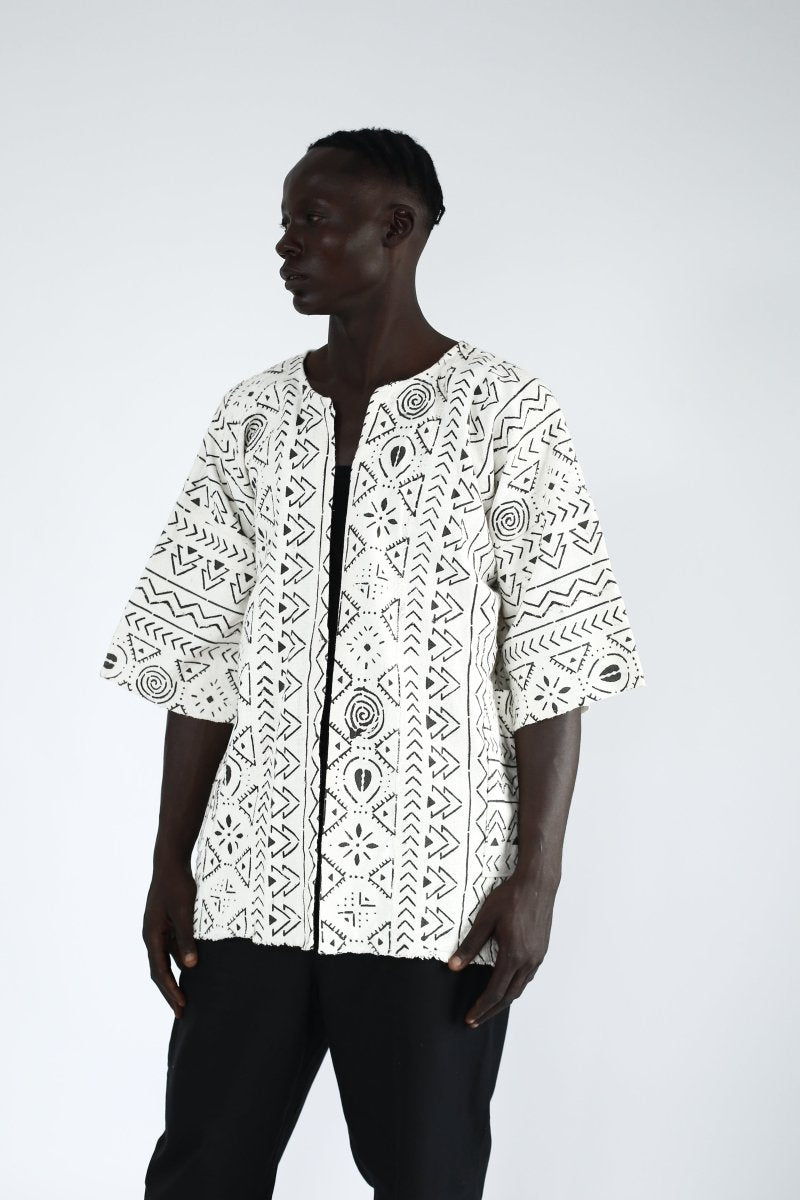 Ananse's Trail Bogolan Cloak#african_fabric_ghana#