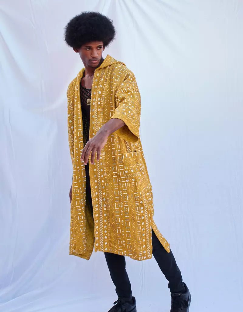 Astrodays Hooded Bogolan Cloak (Pre - Order)#african_fabric_ghana#