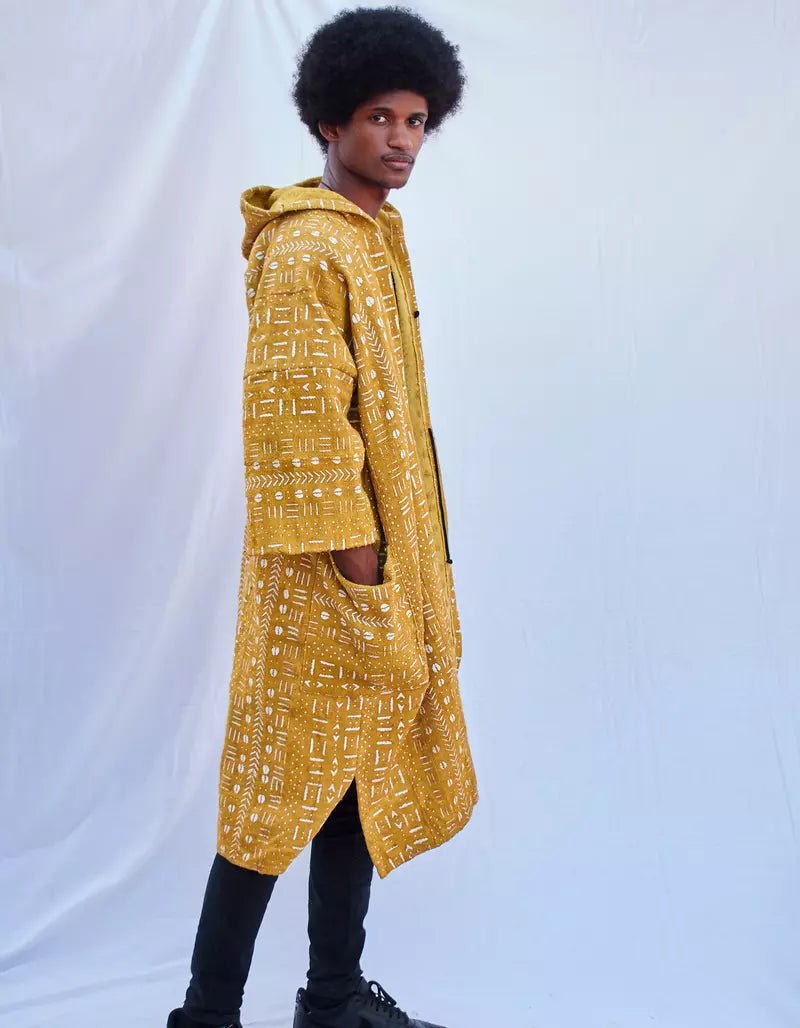 Astrodays Hooded Bogolan Cloak (Pre - Order)#african_fabric_ghana#