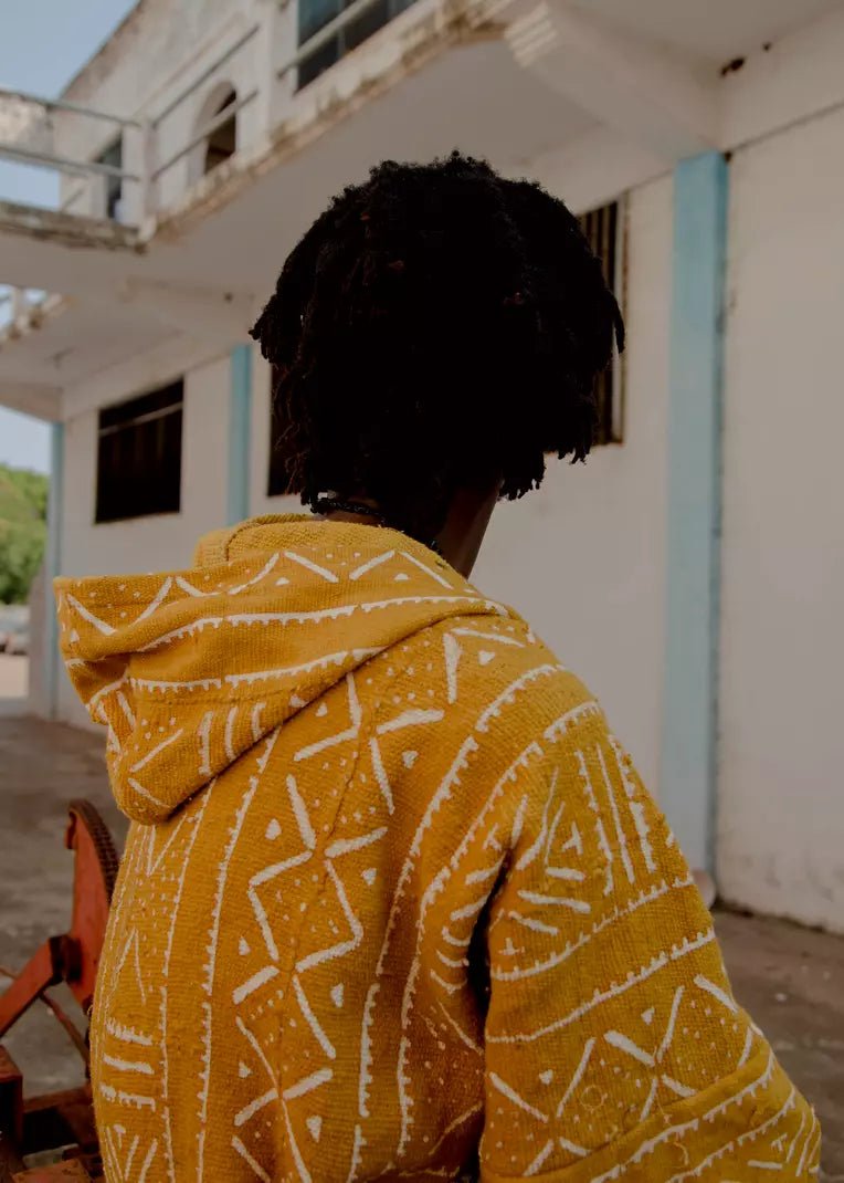 Astrothunder Hooded Bogolan Cloak (Pre - Order)#african_fabric_ghana#