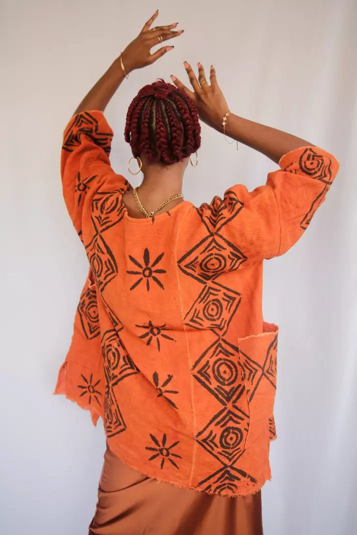 Atlantis Bogolan Cloak (Pre - Order)#african_fabric_ghana#