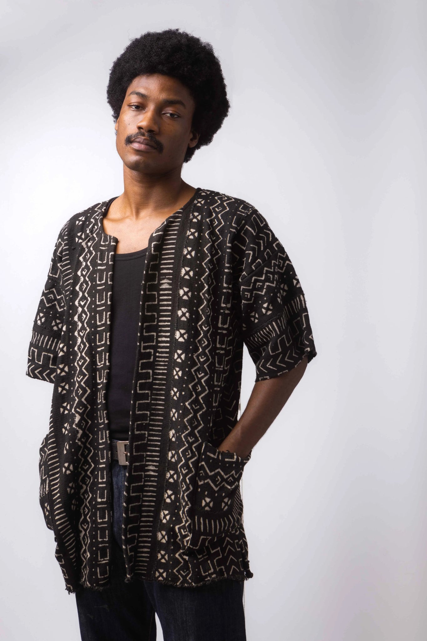 Ayekoo Bogolan Cloak#african_fabric_ghana#