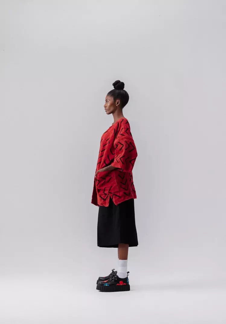 Berry Burst Bogolan Cloak#african_fabric_ghana#