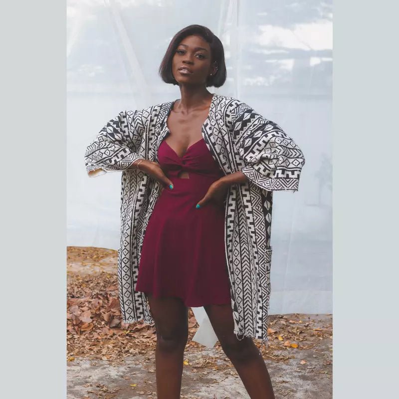 Bird Hill Bogolan Cloak#african_fabric_ghana#