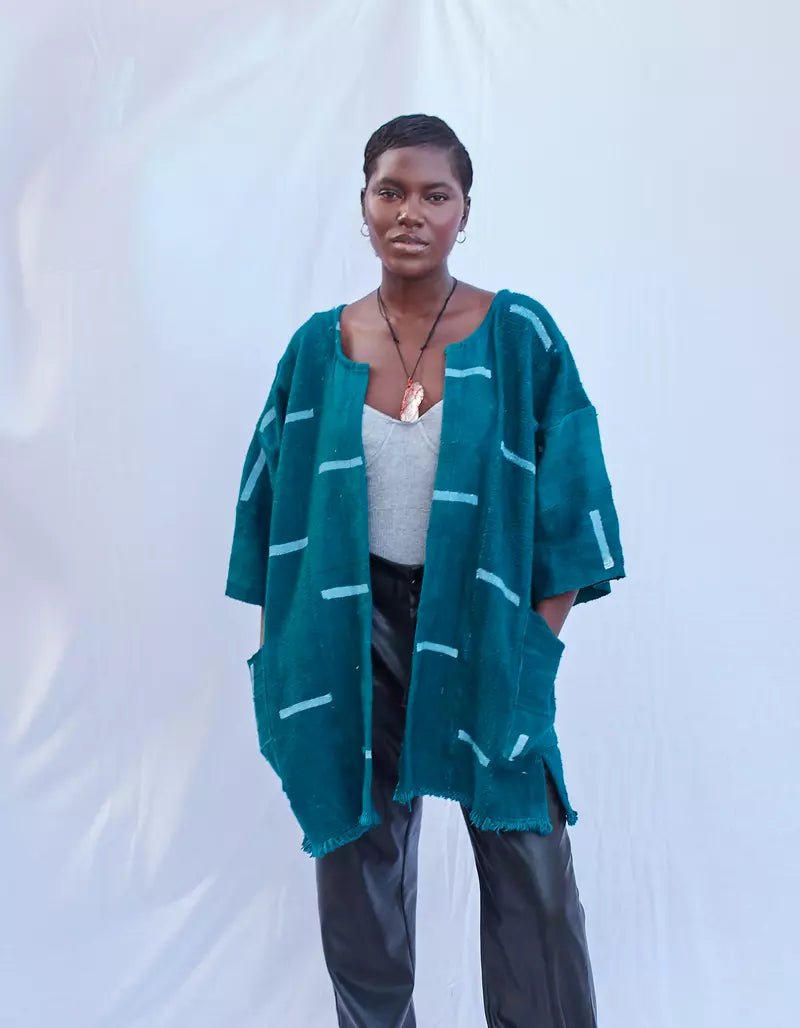 Blonde Bogolan Cloak (Pre - Order)#african_fabric_ghana#